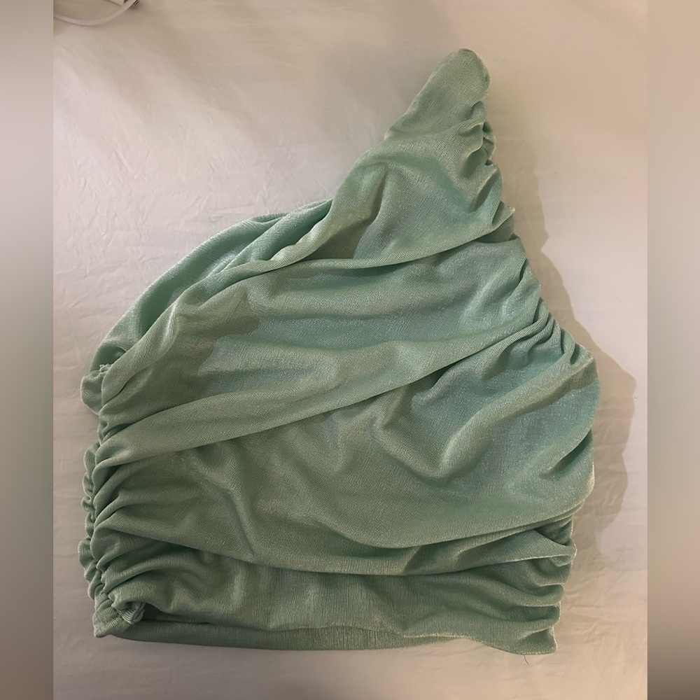 Ruched One Shoulder Top